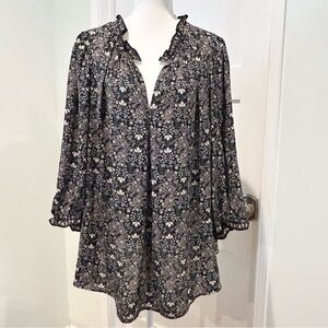 Max Studio Plus Floral Blouse